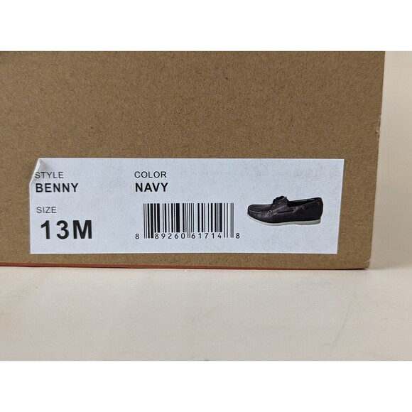 Weatherproof Vintage Benny Boat Shoes Mens 13M Navy Blue Lace Up Shoes NWB main image 13